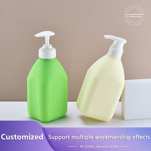 Thiết kế mới PE sang trọng Nhựa cách nhấn chai 500ml sữa tắm chai dầu gội đầu cao cấp trẻ em rửa và chăm sóc chai lotion - Product Image 2