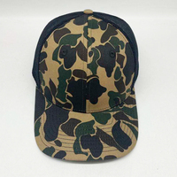 Personalizado 6 paneles 112PFP forma viejo pato Camo camionero caza sombrero en blanco camionero gorra Gorras malla camionero sombrero 112 estilo sombrero en blanco