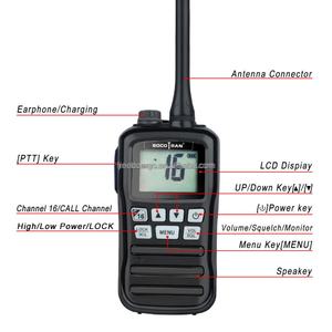Radio VHF portable marine récente RS-25M, talkie-walkie émetteur-récepteur, étanche, radio bidirectionnelle sans fil, interphone pour bateaux, navires - Product Image 5