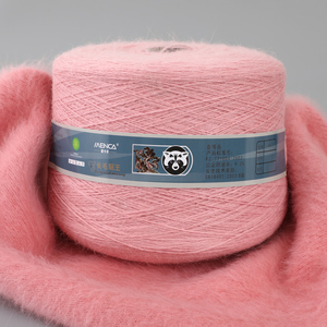 Offre Spéciale : Fil de Vison 1000g / Bobines – Mélange de Poils de Lapins <span class=keywords><strong>Angora</strong></span> à Poils Longs et de Nylon de Haute Qualité pour Tricot Manuel de Pulls Féminins - Product Image 4