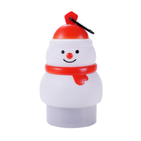 Nouvelles guirlandes lumineuses LED rechargeables en silicone en forme de bonhomme de neige 2026, lampe d'ambiance suspendue, cadeau d'anniversaire, décoration de festival, décoration intérieure