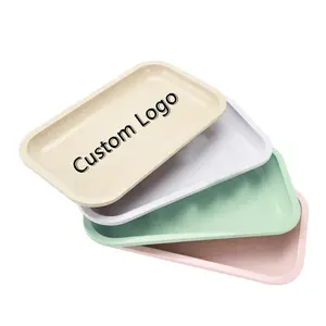 Wholesale Eco-friendly Material Custom Smoking Accessories Biodegarable Portable Tobacco Rolling Tray