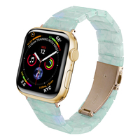 Bracelet en résine IVANHOE pour bracelet Apple Watch 44mm 40mm 42mm 38mm Correa Loop 41mm 45mm pour iWatch Series 7 6 se 5 4 3 Bracelet
