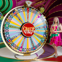 Grande roue de la fortune rotative personnalisée à LED, pour événements de grande envergure, tirage au sort, jeu de carnaval en direct, applicable à l'échelle mondiale