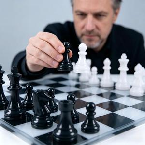 Jeu d'échecs moderne Jiangyu 6 pièces avec moules en silicone pour Roi, Reine et Cheval, idéal pour un anniversaire - Product Image 2