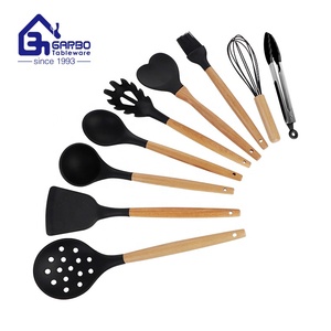 Eleva il tuo <span class=keywords><strong>gioco</strong></span> di <span class=keywords><strong>cucina</strong></span> con il nostro Set di utensili da <span class=keywords><strong>cucina</strong></span> in Silicone rosa personalizzato resistente al calore da 6 pezzi-perfetto per la casa e l'hotel - Product Image 5