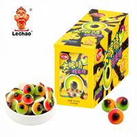 Bonbons Lechao en gros, bonbons gélifiés 3D aux saveurs fruitées en forme d'œil, pour fête d'Halloween, emballés individuellement