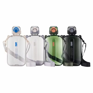 Unique Design Portable Rectangular <b>Plastic</b> Outdoor Sports Water Bottle 750ml Water Bottle for Student - Product Image 3