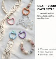 Porte-clés ressort en forme de pomme, mousqueton en forme de pomme, anneaux à ressort en forme de pomme, accessoires DIY, connecteur de bijoux, breloque pour sac à main