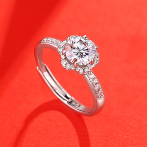 Anillo de compromiso de moissanita para boda, de 2 quilates, de lujo, de marquesa, solitario, plata 925 - Product Image 2