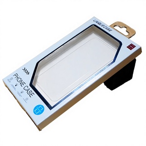 Eco-Friendly Universal Mobile Phone Case Hook Foldable Folder-style <b>Paper</b> <b>Packaging</b> Box for 17 Pro Max KM-BX129 Consumer - Product Image 2