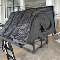 Tenda Atap Mobil JIYA untuk 4 Orang, Tahan Air, Pembukaan Cepat, Bahan Oxford, Cangkang Aluminium Alloy, Cocok untuk Camping Keluarga 4x4