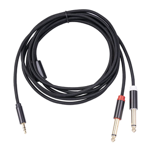 Adaptador de 3.5mm a Doble 1/4, Cable de Audio Mono TS de 1/8 a 6.35mm, Cable Divisor en Y Estéreo, Compatible con iPhone, iPod, 3.3 Pies - Product Image 2