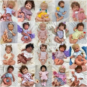 Bambole Reborn Realistiche con Tonalità di Pelle e Acconciature Personalizzate, Anatomicamente Corrette, per Bambine/Bambini, 20 Pollici, Loulou con Capelli Ricci/Lisci - Product Image 3