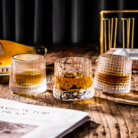 Ins Diamant Design Tasse Corps En Verre Vaisselle Verres Sans Plomb Pour Party Bar Casino Discothèque Rotatif Whisky Tasse À Vin Verre