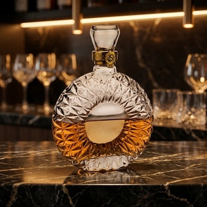 Botellas de Vidrio Personalizadas de 500ml y 750ml para Licor, Vino, Whisky, Vodka, Brandy y Tequila con Tapa de Corcho a Bajo Precio - Product Image 1