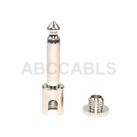 Connecteur Jack Audio Mono T810N 6,35 mm à Vis Sans Soudure 1/4 Pouce pour Câble d'Instrument, Table de Mixage et Amplificateur