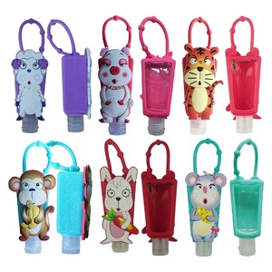Manufacturer Custom Travel Portable Cartoon Hand Soap Sanitizing Cream Bottle Holder Silicone <b>Sleeves</b> for Hand Sanitizers Bottle - Product Image 1