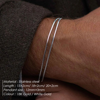 2025 mode chaude Mini personnalité hommes chaîne Bracelet en acier inoxydable avec accessoire plaqué or pour les Occasions de cadeaux