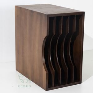 Mueble de Almacenamiento de Bambú Estilo Clásico con Puertas para Librerías, Diseño Multifuncional, Tamaño Personalizado, Organizador para el Hogar - Product Image 2