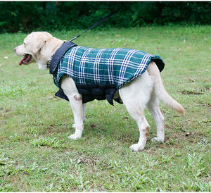 Chaqueta Reversible a Cuadros para Perro, Impermeable y Resistente al Viento, Abrigo de Invierno para Perros Grandes y Medianos, <span class=keywords><strong>Labrador</strong></span>, Bulldog Francés, Dogo Canario - Product Image 1