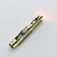 Sabres Nexus Gold personnalisés Xenopixel 3.0 avec port Type-C, châssis rigide et haut-parleur de basses, bâtons lumineux pour sabres laser jouets