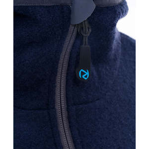 LUKLA felpa da uomo Streetwear con cappuccio in lana grigia leggera con stampa solida con zip ampia con motivo a forma di ragno con motivo stampato con cappuccio foderato - Product Image 5