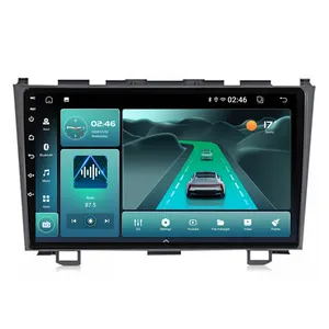 Android 5G + 2.4G Được Xây Dựng-Trong Wifi6 Đài Phát Thanh Xe Máy Nghe Nhạc Bluetooth 5.4 Carplay Cho Honda CRV CR-V 2006 - 2012 Navigation GPS Video Máy Nghe Nhạc