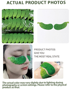 Kompres Mata Basah Y305 Motif Daun Timun Hijau, Bahan Kain Kapas untuk Masker Mata - Product Image 5