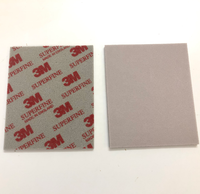 Spons Amplas Lunak 02602 4 X 5 1/2 in (115mm X 140mm), Superhalus, 20 Per Pak, Abu-abu