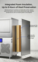 Machine à glace granulaire en acier inoxydable avec évaporateur, compresseur automatique et pompe à eau, à économie d'énergie, pour la conservation des fruits de mer