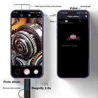 Endoscope de réparation de canalisations automobiles, caméra haute définition, sonde industrielle étanche IP67, zoom 2X, pour inspection visuelle de téléphones portables et cavités murales