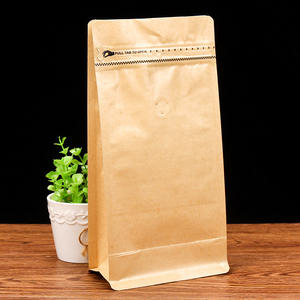 Упаковочные пакеты для пищевых продуктов с принтом по индивидуальному заказу, Черный композитный пакет из крафт-бумаги, влагостойкие пакеты для кофе - Product Image 3
