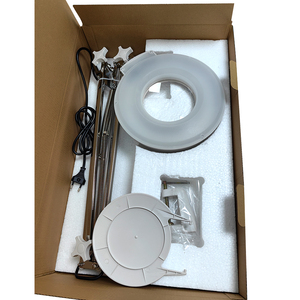 Lampe de travail fluorescente à loupe de sécurité ALLESD, lampe de bureau pour réparation de circuits électroniques, verre blanc haute définition, 5X LED - Product Image 5