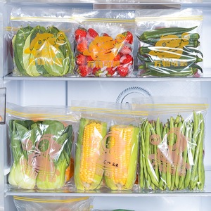 MoliJoy Food Grade Resealable Plastic Bags Thickened Zipper Seal Refrigerator Storage Freezer Bag 100Pcs Rectangle - Product Image 4
