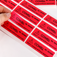 Étiquette de sécurité personnalisée avec code QR inviolable, code-barres pour l'expédition, impression 20Y, usine OEM, adhésif premium, marque, échantillon gratuit