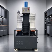 Amsxzo HY-3001 Prensa Hidráulica Bidireccional para Bujes de Chasis, Acero al Carbono, 220V, 40 Moldes Completos, Reparación de Suspensión Automotriz
