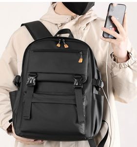 Custom Logo <b>Large</b> Capacity Travel Bag Fashionable Business Casual Travelling Laptop <b>Backpack</b> with USB Charging Port - Product Image 3