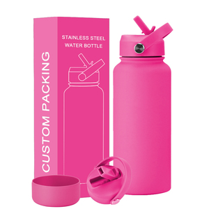 Tùy chỉnh <span class=keywords><strong>sipper</strong></span> Nắp đôi Tường Cách Nhiệt chai nước kim loại thép không gỉ chai cho du lịch trường phòng tập thể dục người đàn ông phụ nữ trẻ - Product Image 1