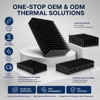 Dissipateur thermique en aluminium extrudé de précision, plaque de radiateur usinée CNC pour la refroidissement des régulateurs de tension de cartes de circuits imprimés