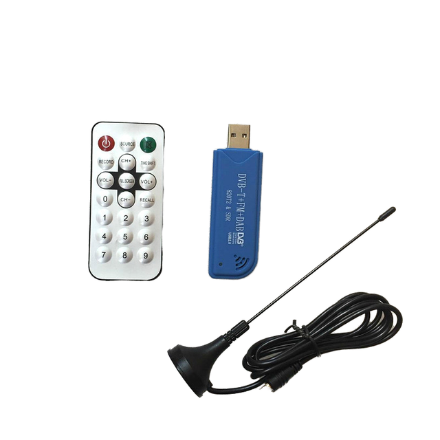 USB 2.0 Digital RTL2832U+R820T2 HDTV TV Tuner Receiver Stick New Model Electronic Accessory for DVB-T DAB+FM