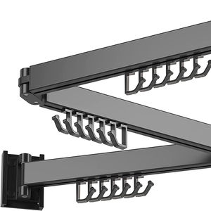 Séchoir à linge mural rétractable pliable Séchoir à linge mural pour vêtements - Product Image 1