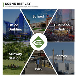 Divisores de urinario de acero inoxidable para cubículo de inodoro antibacteriano Cartmay, superficie resistente a productos químicos, baño público - Product Image 5