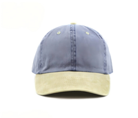 Gorra de Béisbol de Algodón Lavado a Precio de Fábrica, Sin Estructura, 6 Paneles, Logotipo Personalizado, Color en Contraste, Venta al Por Mayor, Unisex, Estilo Retro para Exteriores