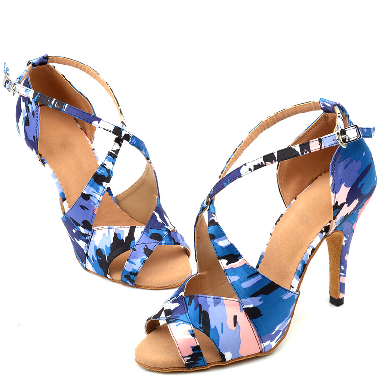 Custom Design Modern Dance Shoes Salsa Ballroom Tango Latin Shoes For Girls Ladies