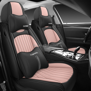 Coprisedili Auto in Pelle Durevole, Set Completo Universale per 5 Posti, Compatibile con <span class=keywords><strong>Nissan</strong></span> <span class=keywords><strong>Qashqai</strong></span>, Rogue, Altima, Ariya, Kicks, Resistenti ai Graffi - Product Image 2