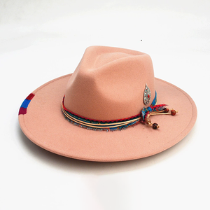 Chapeau rétro vintage noir Fedora rigide à larges bords hommes femmes chapeau 100% chapeau en feutre de laine, chapeaux <span class=keywords><strong>Borsalino</strong></span> faits à la main brûlés en détresse - Product Image 6