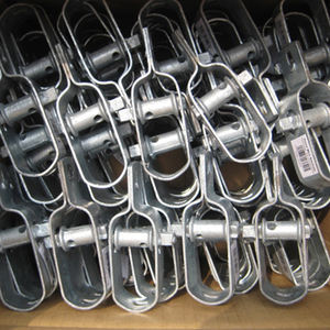 Tensor de alambre de seguridad Valla de alambre de púas de estilo alto con marco de acero y hierro Hardware fácilmente ensamblado Para cercas de eslabones de cadena - Product Image 5