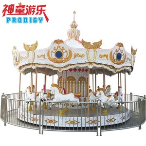 Công viên giải trí thiết bị 16 chỗ ngồi sang trọng thu hút <span class=keywords><strong>Carousel</strong></span> đi xe để bán - Product Image 2
