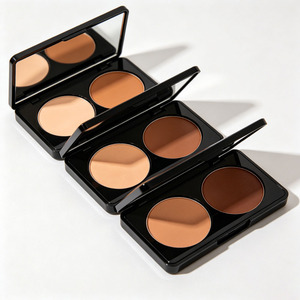 Paleta de Contorno e Iluminador en Polvo de Marca Privada, 2 Colores Mezclables, Maquillaje Facial Mate con Espejo, Venta al Por Mayor OEM - Product Image 3